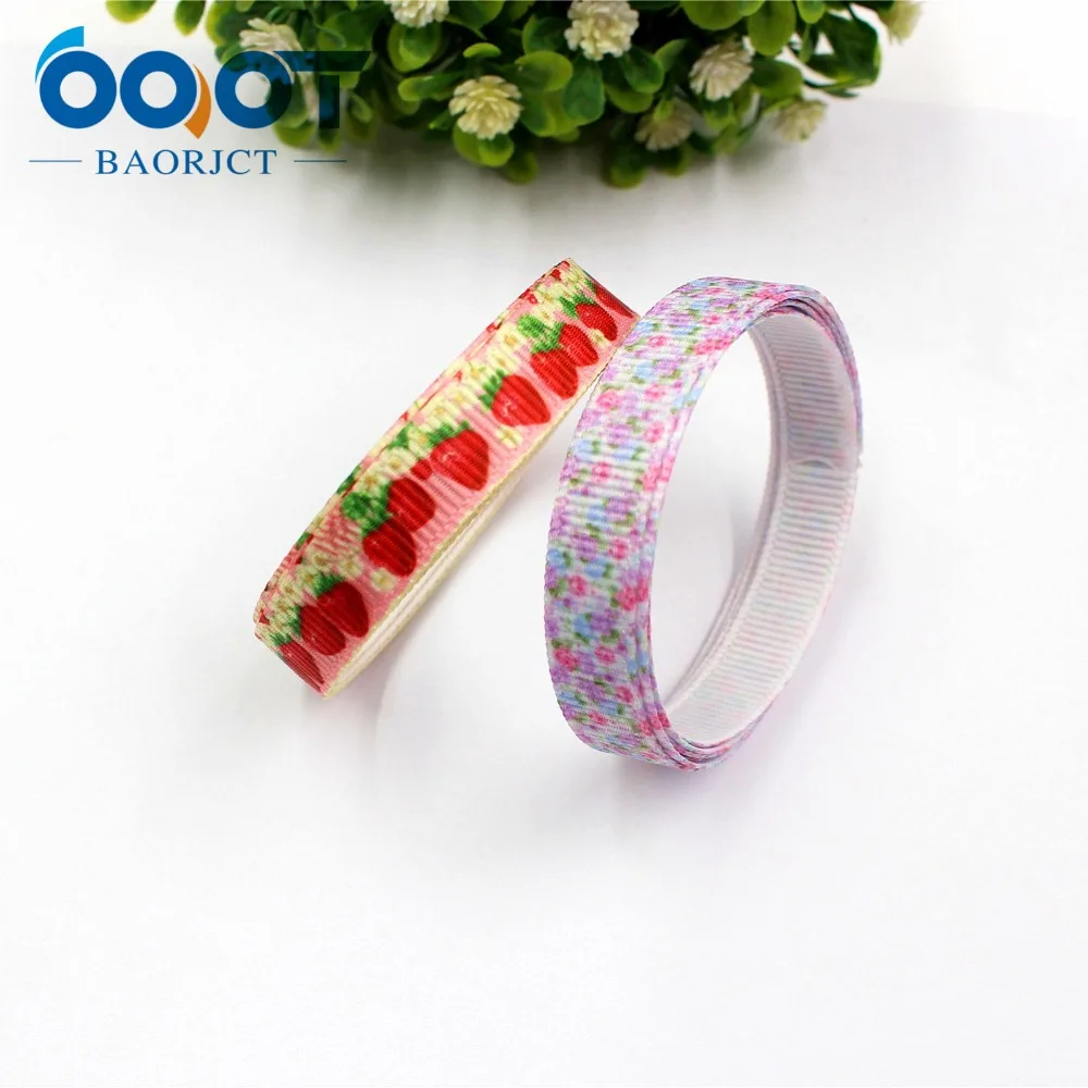 OOOT BAORJCT 175021, 3/8 ''10 мм мультфильм печатных grosgrain ленты, DIY аксессуары для волос ручной работы Материал Свадебная подарочная упаковка