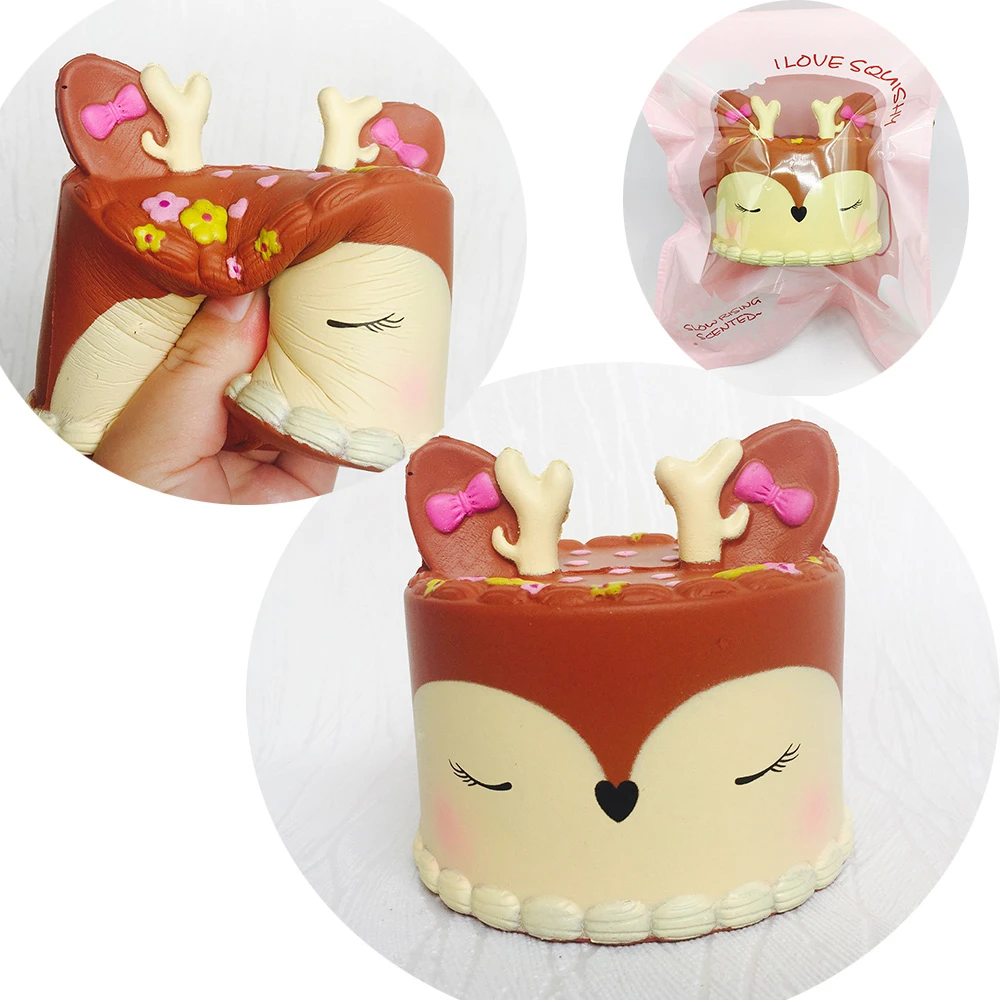 Squishies Gateau De Cerf Squishy Rare Kawaii Avec Emballage Odeur Parfumee Cadeau Pour Enfant Sangles De Telephone 10 Pieces Vente En Gros Aliexpress