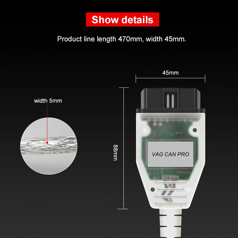 2020 для VAG CAN PRO BUS + UDS K Line версия 5.5.1 V5.5.1 с FTDI FT245RL лучше чем и ODIS| |