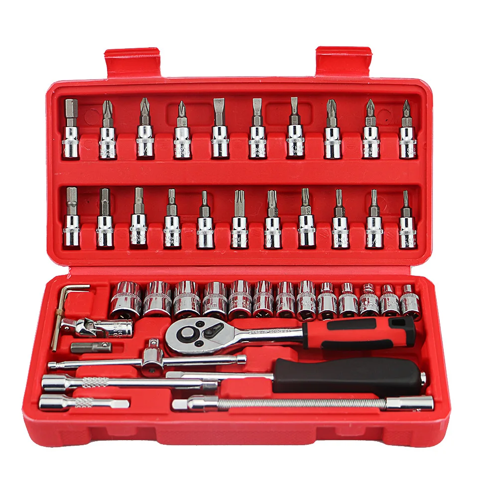 

46pcs Socket Ratchet Wrench Set Car Repair Tool Torque Wrench Combination Spanner