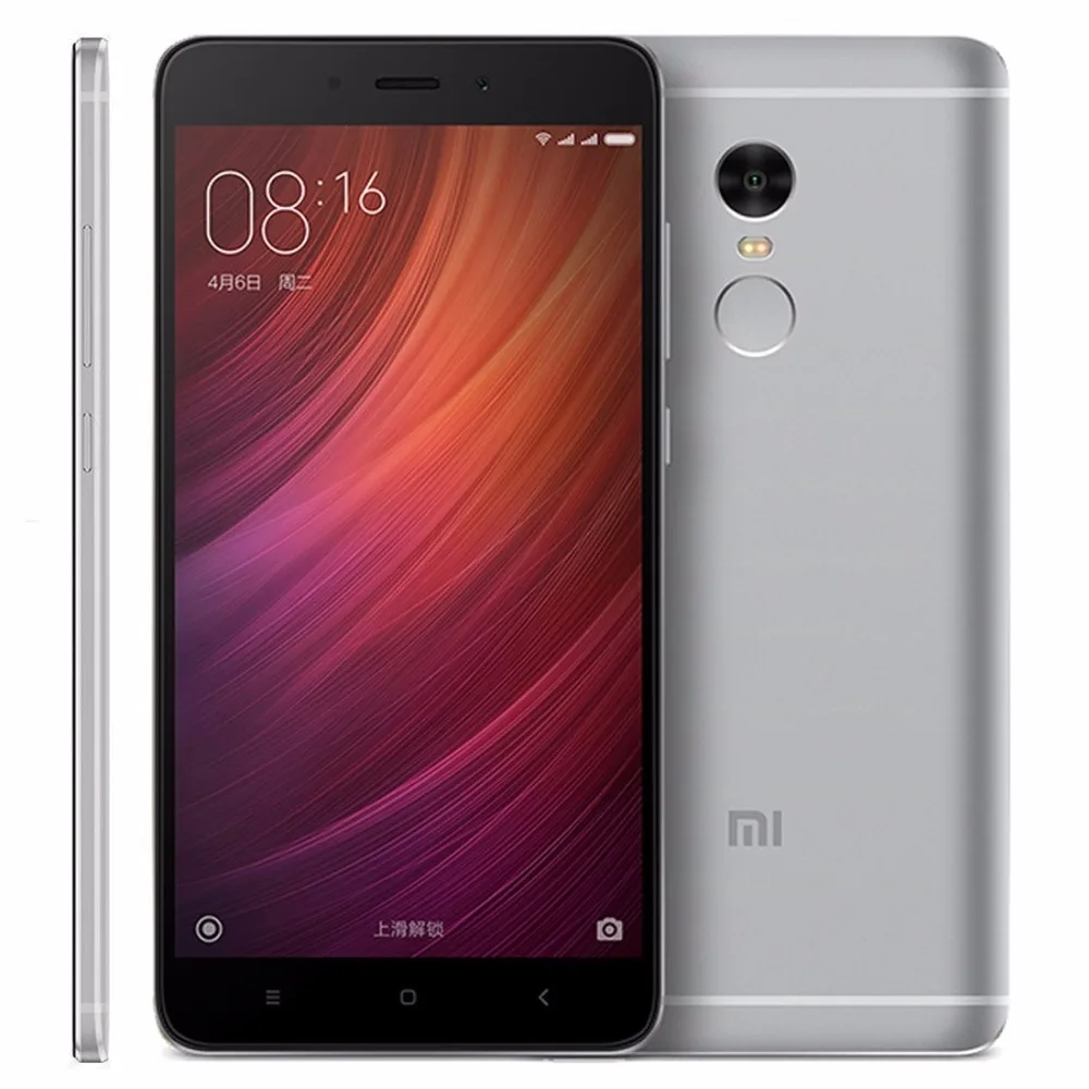  Original Xiaomi Redmi Note 4 5.5 inch 4G Phone Call PC Tablet MIUI 8.0 MTK Helio X20 Deca Core up to 2.1GHz RAM 3GB ROM 64GB  