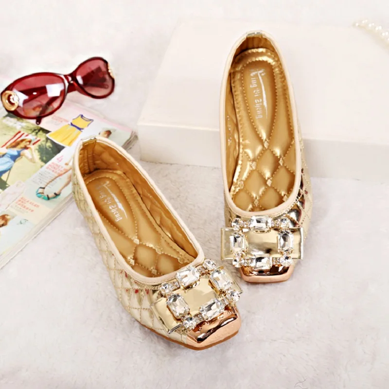 Freeshipping Best Selling Plus Size Lady Fashion font b Women b font Flat Shoes Square Toe