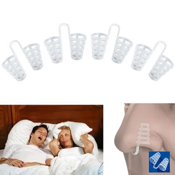 

10pcs Mini Transparent Snoring Device To Prevent Snore Snoring Device Nasal Obstruction Silicon Congestion Aid No Strips Cone