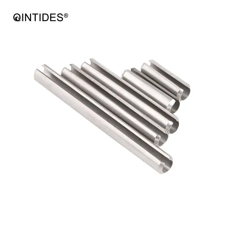 

QINTIDES M8 Spring parallel pins Slotted Stainless Steel Elastic Pins Cotter Pins M8*12/14/16/18/20/25/30/35/40/45/50/55/60/65