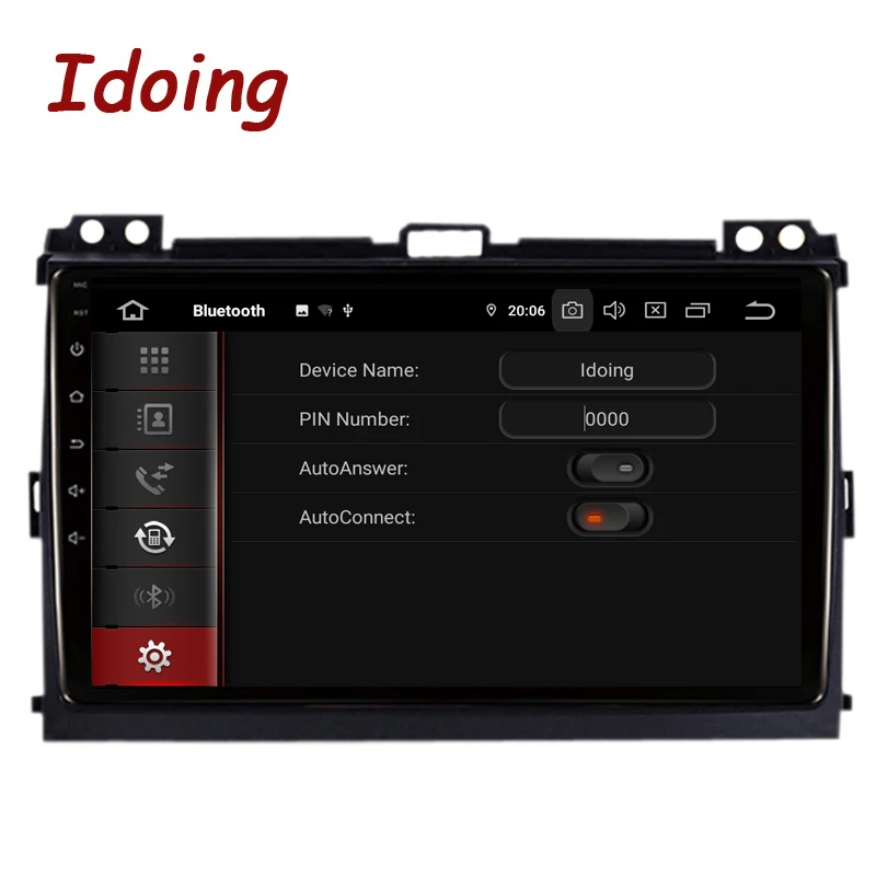 Idoing " Восьмиядерный автомобильный Android 9,0 Радио мультимедийный плеер для Toyota LAND CRUISER Prado 120 2003-2009 gps навигация TDA 7850