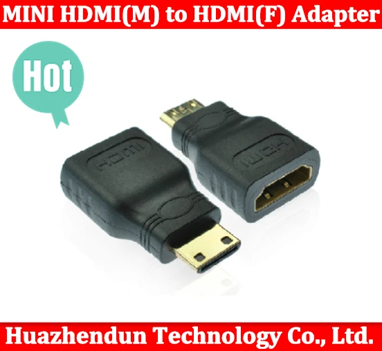 Новый адаптер 100 шт./лот MINI HDMI(M)-HDMI(F) HDMI 2 высокого качества | Компьютеры и офис