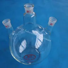 3000 мл 3 литра 3 вырезом обувь на плоской подошве колбу с 24/29 совместное, боросиликатное стекло 3.3