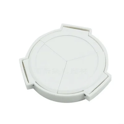 

white Self-Retaining Auto Lens Cap Cover for LX5 LX-5 Camera