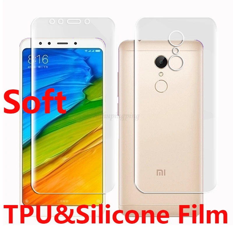 

Ultra Clear HD Full Coverage Anti-Bubble Silicone TPU Film Screen Protector (Optional Back Cover) for Xiaomi Redmi 5 Plus 5.99"