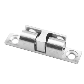 

1Pcs 40/50/60/70mm Silver Touch Beads Lock Door Spring Clip Cabinet Door Catches Silver Double Ball Catch Cabinet Door Latch