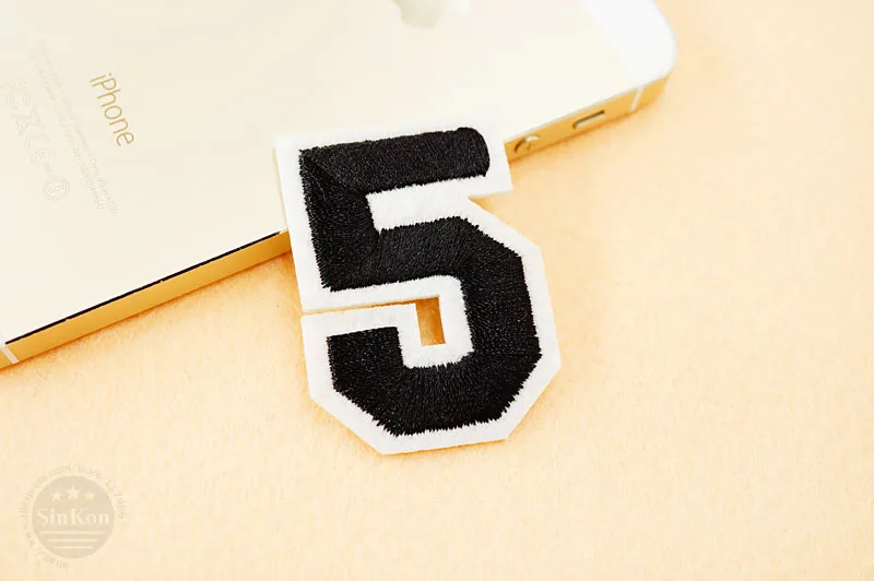 Number: 0 1 2 3 4 5 6 7 8 9 Size:3.8*5cm Patch Embroidered Applique Sewing Clothes Stickers Garment Apparel Accessories Synthetic Leather