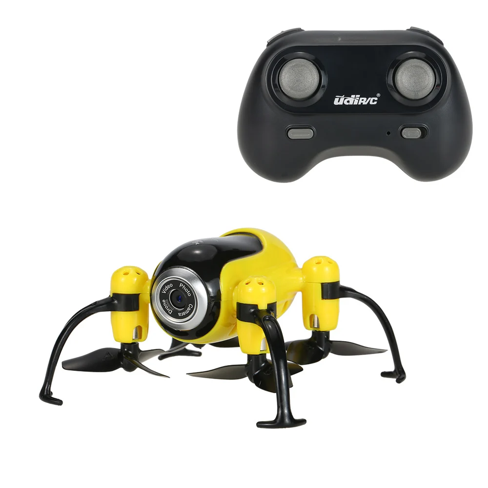 

UdiR/C 2.4G 4CH 6-Axis Gyro 0.3MP Drone with Camera Wifi FPV Quadcopter Barometer Height Hold Flight Route G-Sensor Selfie Dron