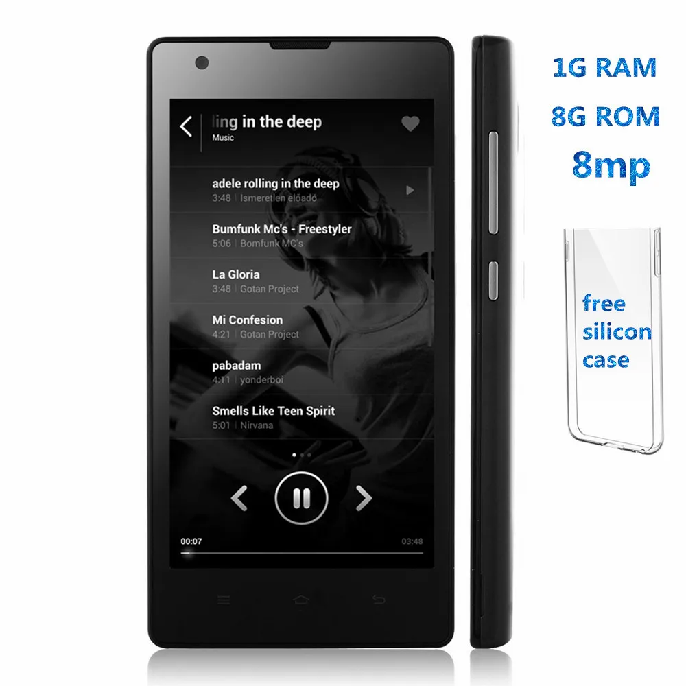  HD 1+8Gb quad core MTK ОС Android 2MP + 8MP спереди/ задняя камера 1280x720 celuar разблокирована 