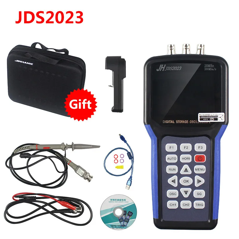 

NEW JDS2023 Digital Storage Handheld Oscilloscope 1 Channels 20MHz oscilloscope AC/DC Input coupling ON SALE