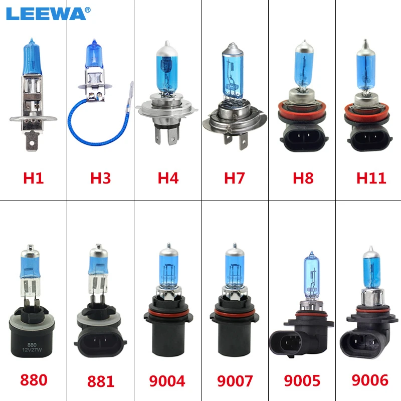 20pcs H1 H3 H4 H7 H8 H11 9004 9007 9005/HB3 9006/HB4 881 FogLights Bulb Car Headlight Bulbs|h8 h11|light sourcehb3 9005 - AliExpress