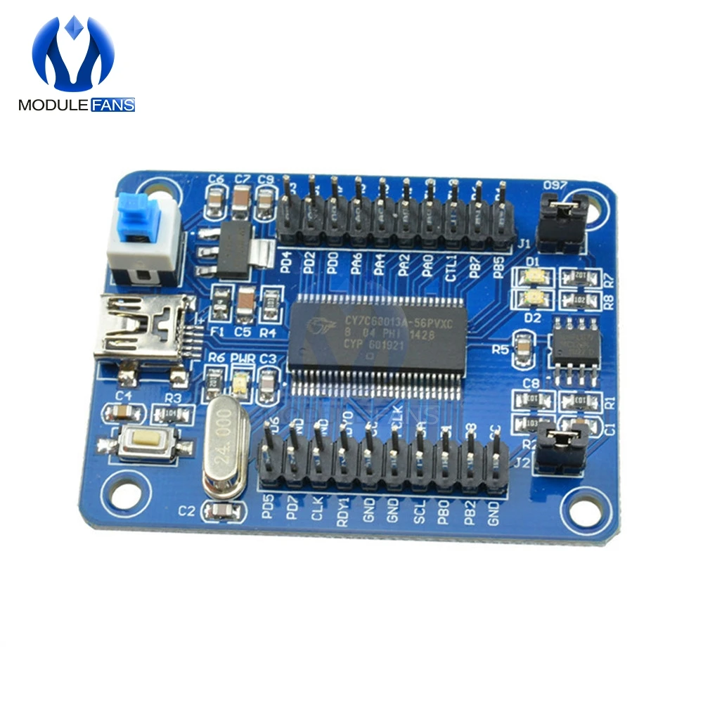 1 шт. EZ USB FX2LP CY7C68013A материнская плата макетная логический анализатор с I2C Serial SPI Diy