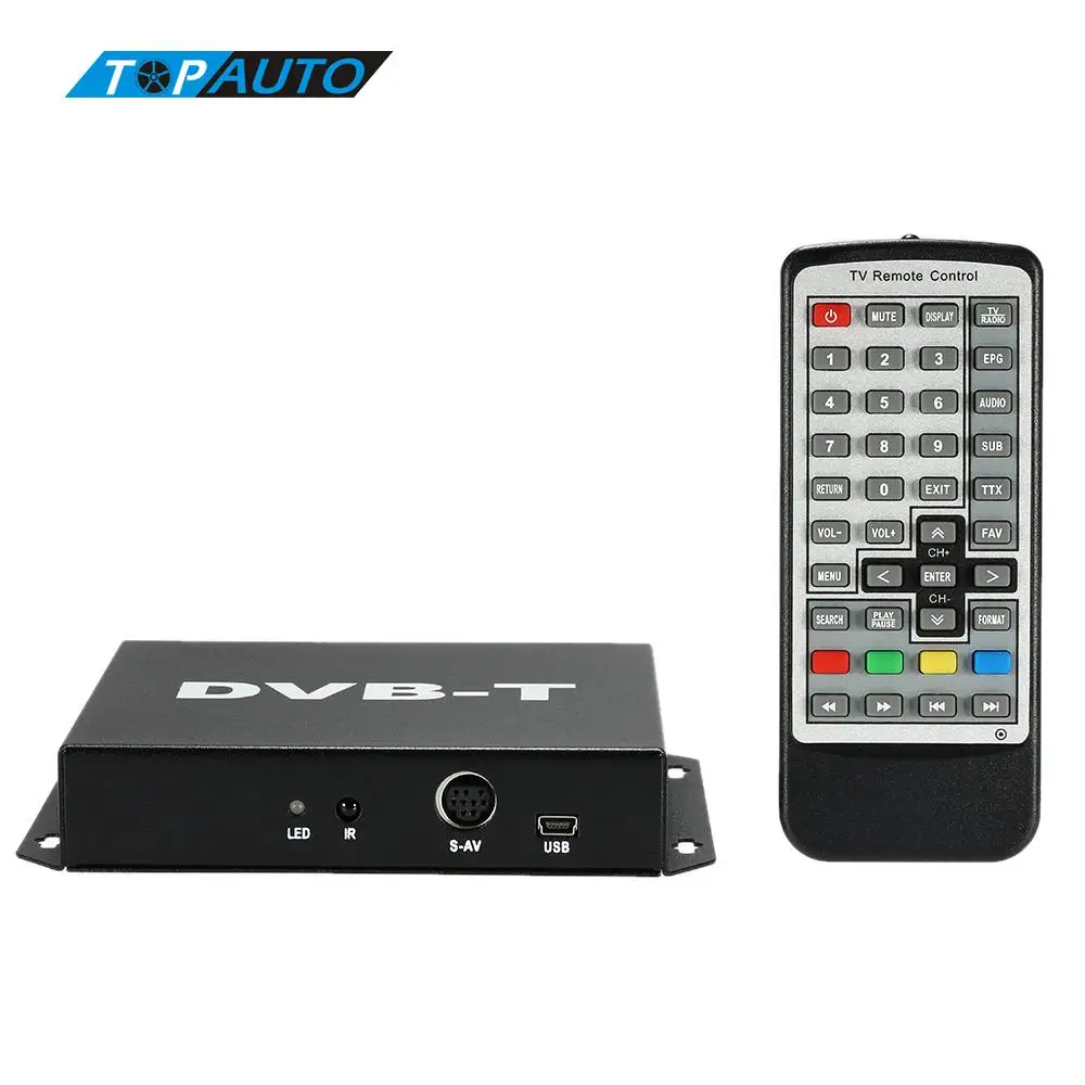 

Car TV Tuner Box DVB-T Double Antenna Channel Mobile Digital Analog High Speed 240km/h Strong Signal Receiver for Car Monitor