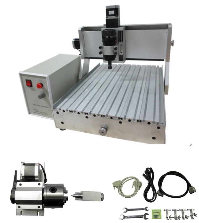 LYCNC3040Z D500W 4axis Ball screw 1605 Pitch 4mm for CNC 3D Laser Engraving Machine 600X510X480mm