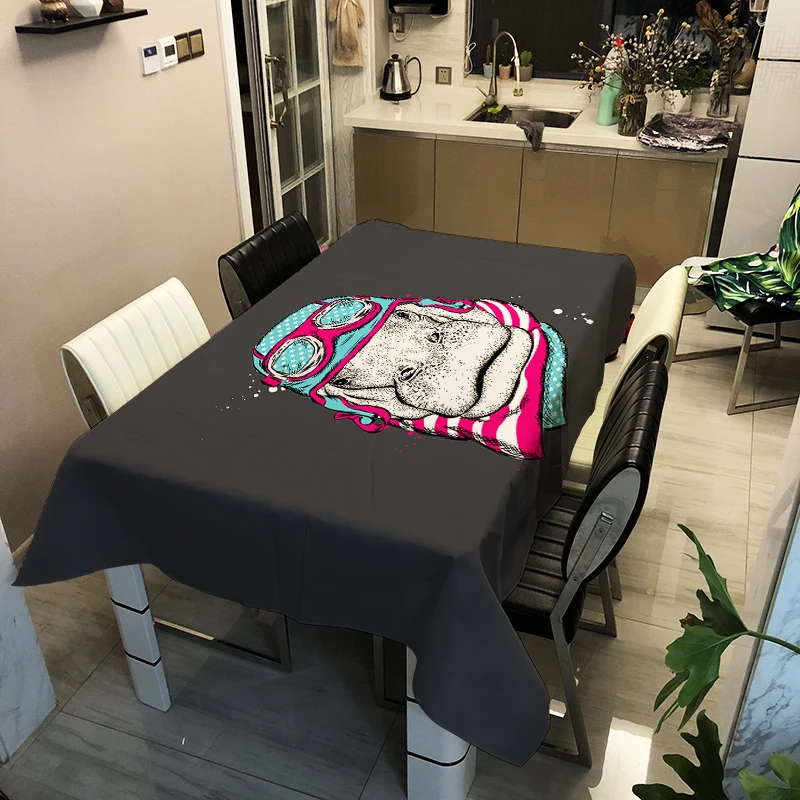 3d скатерть цифровая печать мотивы из мультфильма полиэстер водонепроницаемая Скатерть для свадьбы Праздничная скатерть
