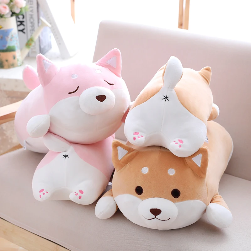 Good Quality Cute Fat Shiba Inu Dog Plush Toy Stuffed Soft Kawaii Animal Cartoon Pillow Lovely Gift