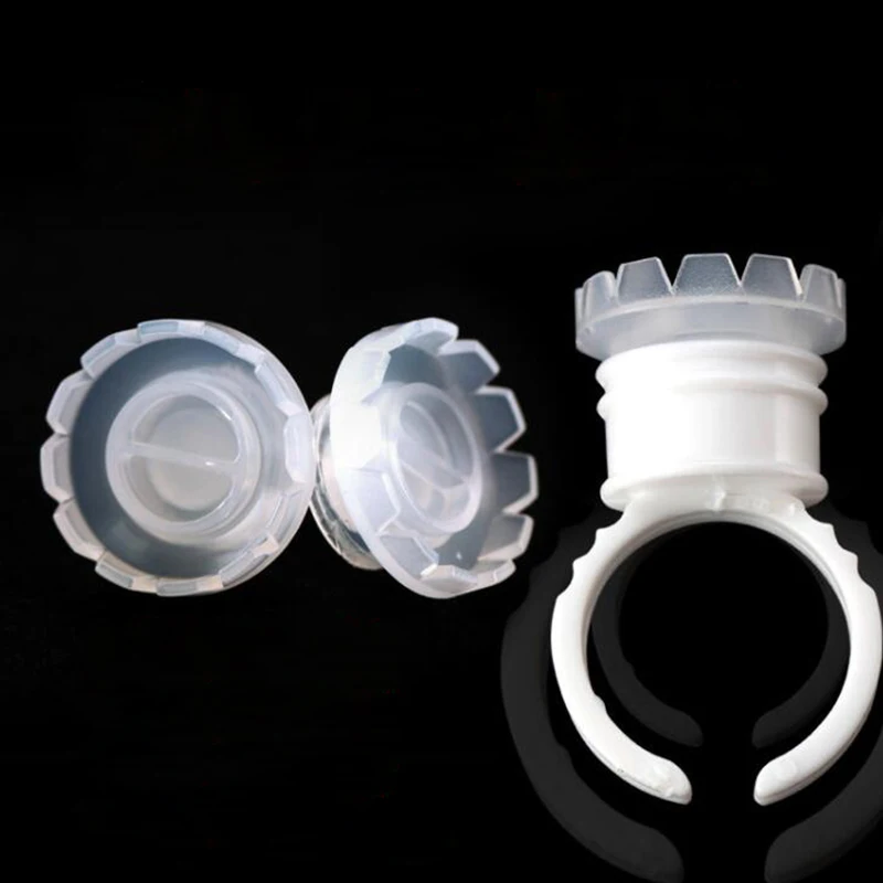 Disposal lndividual Eyelash Glue Holder Grafting 100pcs Eyelashes Quick Blossom cup+100PCS ring Eyelash Extension Adhesive Stand Disposal lndividual Eyelash Glue Holder Grafting 100pcs Eyelashes Quick Blossom cup+100PCS ring Eyelash Extension Adhesive Stand