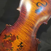 Копия старой отделки страд стиль резьба песня бренд Maestro 4/4 скрипка#10275