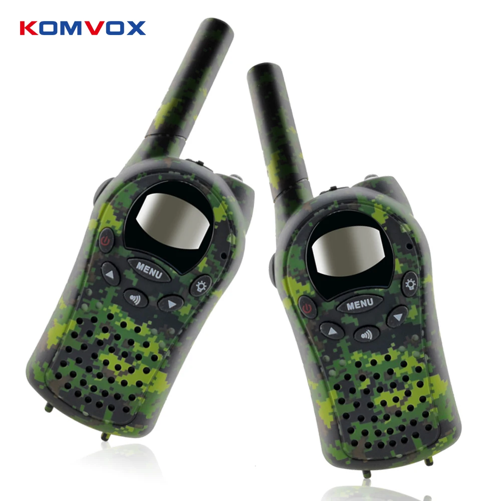 

2pcs Mini Kids Walkie Talkie FRS/GMPS 8/20/22CH VOX Flashlight Lcd display UHF 400-470MHZ Two Way Radios Intercom for Children