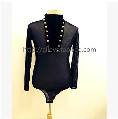 

Men's Latin dance costume senior gauze long sleevesds men's latin dance top for men's latin dance competition jacket