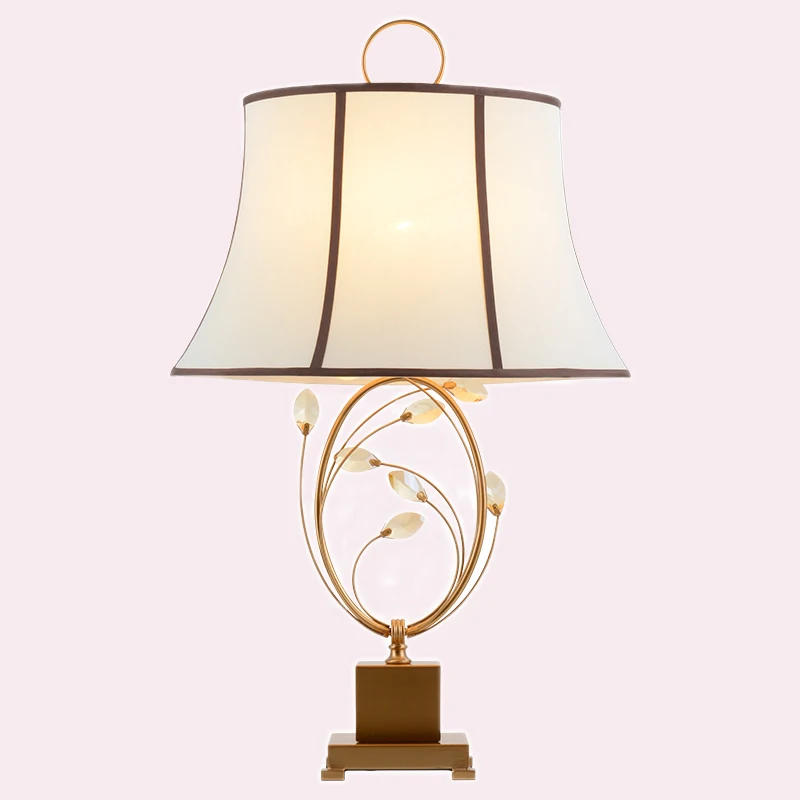 Fashion Table Lamp Fabric Lampshade European style living room bedroom