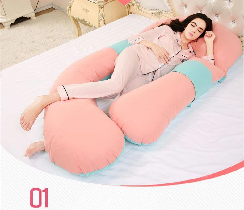 Removable Washable Pregnant Women Body Pillow Leg Waist Support Breastfeeding Maternity Pillow For Mummy Multi-function Cushion