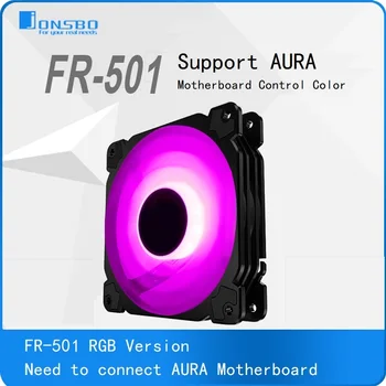 

JONSBO FR-501 AURA Version 12CM FAN LED support Motherboard coloring Chassis cooling fan