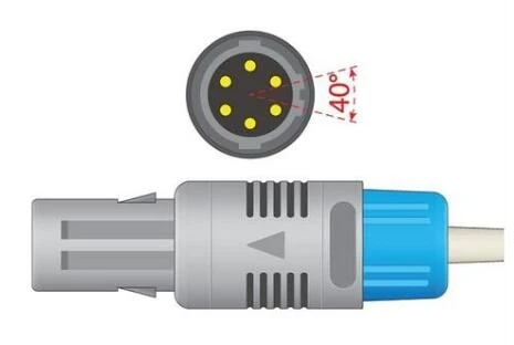 Совместимый для Mindray PM7000/8000/9000, MEC1000 6 Pin педиатрический силиконовый Spo2 Сенсор датчик оксиметрии крови кислородом зонд 9ft/3 м