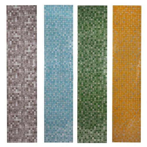 45x200cm Mosaic Aluminum Foil Self-adhensive Kitchen Anti Oil Wall Sticker