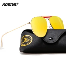 KDEAM UV400 рейтинг Пилот солнцезащитные очки для женщин Модный дизайн двойной мост вспышки солнцезащитные очки унисекс уникально солнцезащитные очки KD359