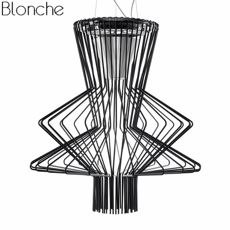 

Modern Foscarini Allegro Ritmico Suspension Lamp Pendant Lights Led Cage Hanging Lamp Industrial Luminaire Home Decor Fixtures