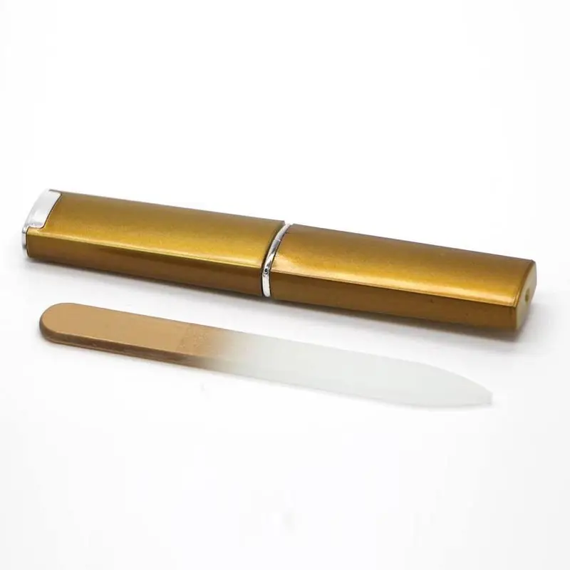 

NEW Crystal Glass Nail File With Hard Box Manicure Nail Art Polishing Decoration Pedicure Tool