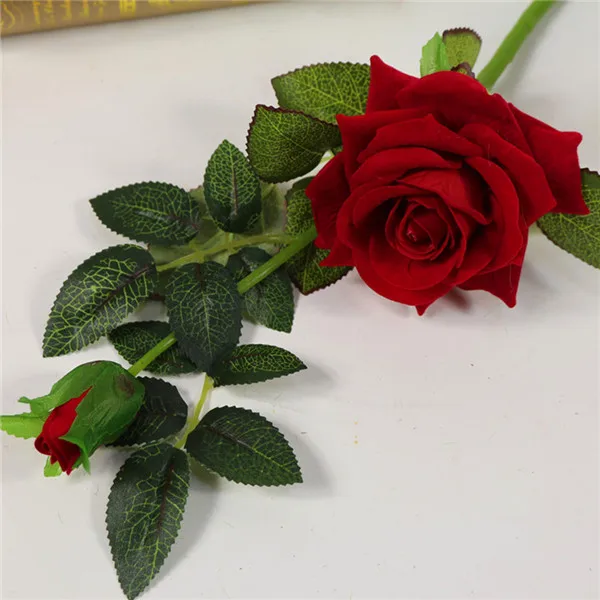 Large Artificial Flowers Roses For Wedding Party Table Home Decoration Real Touch Silk Flowers Bunches Fake Flowers Bouquet (1)