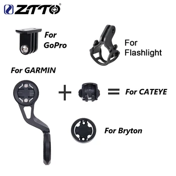 

ZTTO Out-front Bike Mount For Garmin Cat Eye Bryton Bicycle Computer GPS Go Pro Sports Camera Light Holder All In One