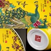 Jingdezhen Ceramic Vase Chinese Decoration Three-piece Set of Yellow Peacock Rich Picture Decoration Home Crafts 4