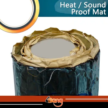 

200*100cm Car-Styling 10mm Thick Heat Killer Sound Insulation Noise Deadener Muffler Shield Kit Self-adhesive Mat Foil Door/Roo