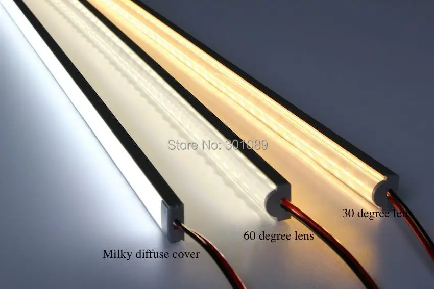 20 м (20 шт) много, 1 м за штуку, светодиодный алюминиевый профиль для светодиодных полосок AP1707C/G-30/60, с 60 или 30 градусов прозрачными линзами 12 мм