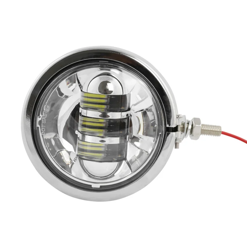 FADUIES 4.5 LED Fog Light Outer Cover Trim Frame Aluminum Bracket Outer Casing Mount Housing For Harley Motorcycle (25)