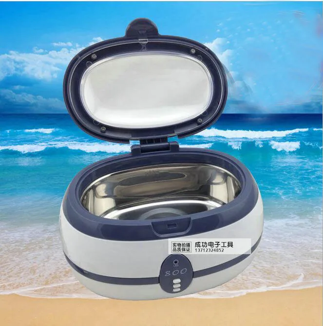 

Hot Sale EU Plug tool sterilizer Ultrasonic Cleaners 35W manicure tool Nail tools sterilizer - 600ML Ultrasonic Cleaner for M