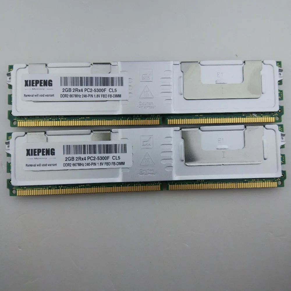 Для hp ProLiant BL20p G4 BL460c G5 xw460c Серверная память 8 ГБ DDR2 кода коррекции ошибок fb-dimm Оперативная память 4 Гб 667 МГц FB-DIMM 8 Гб 2Rx4 PC2-5300F