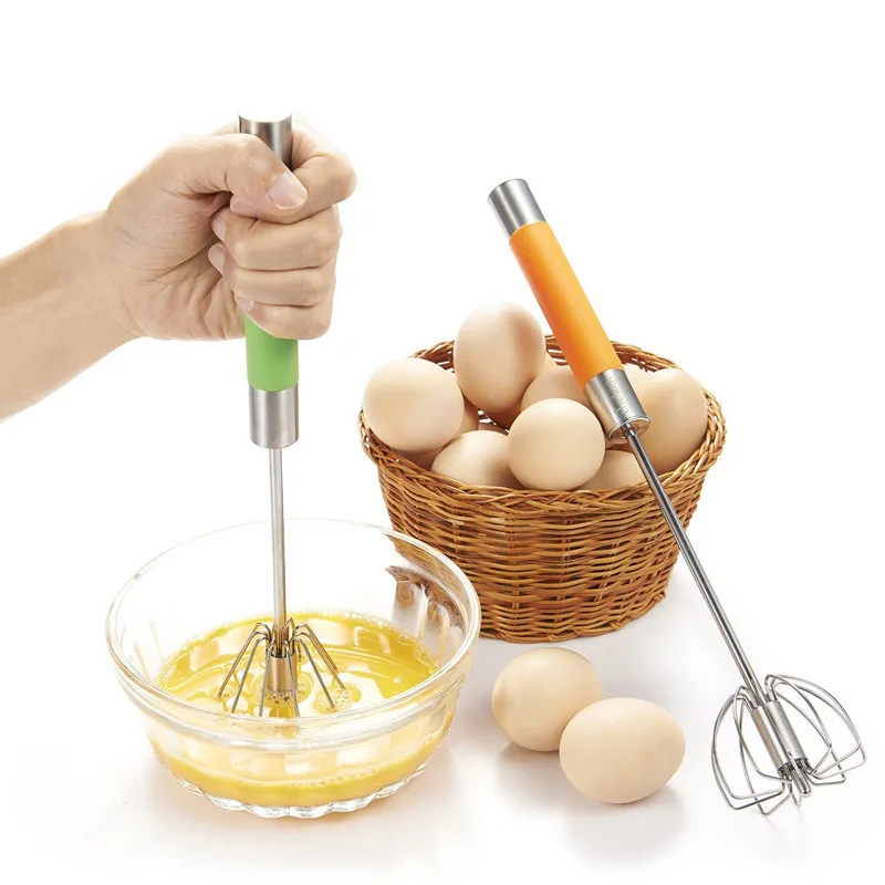 

Manual Whisk Egg Beater Stainless Steel Mini Egg Beater Mixer Shaker Rotary Hand Mixer Egg Beaten
