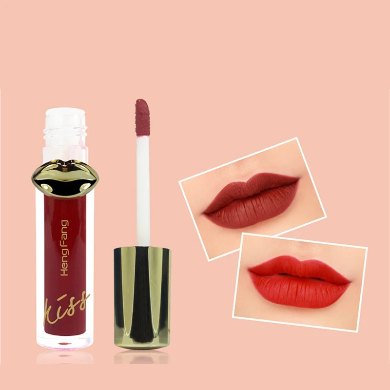 

New Sale matte lipstick non-stick cup lip gloss does not fade lip glaze 12 color 24PCS liquid lipstick cosmetic wholesale