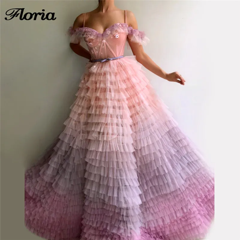 

New African Couture Evening Dresses Robe de soiree 2018 Dubai Muslim Multi color Formal Prom Dress Turkish Aibye Glitter Kaftans
