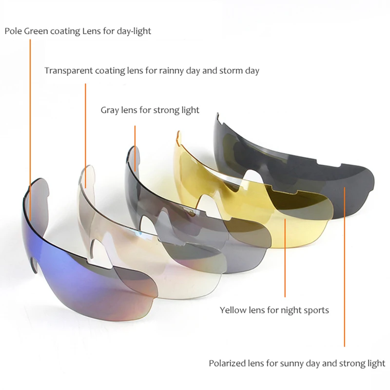 5 шт. линзы TR90 мужские Поляризованные велосипедные солнцезащитные очки набор UV400 гоночные велосипедные солнцезащитные очки спортивные очки для езды на велосипеде, рыбалки
