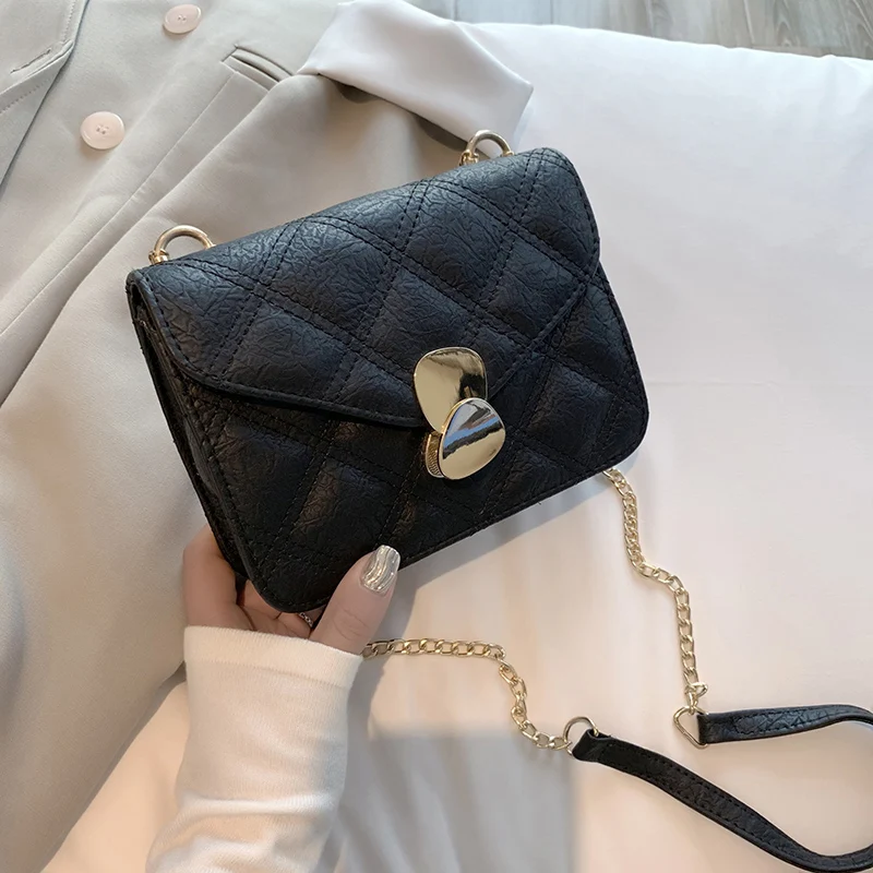 

Famous Brand Luxury Handbag 2019 Women Bag Designer PU Leather Women's Handbag Simple Leisure Lock Shoulder Messenger Bags