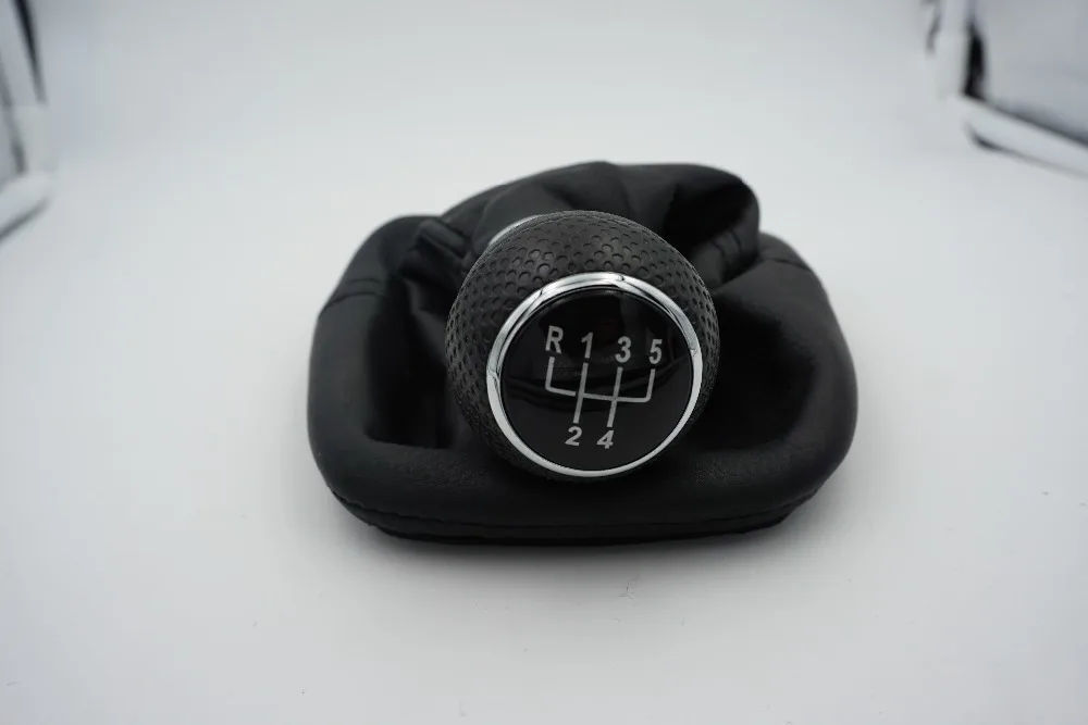 5 Speed Manual Leather Gear Shift Knob Gaitor Boot For Vw Golf Jetta Bora Beetle 1998 1999 2000